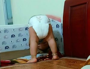 baby standing on head old wives tale