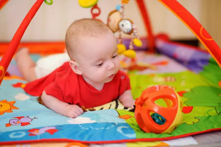 Make Tummy Time With Sensory Bags