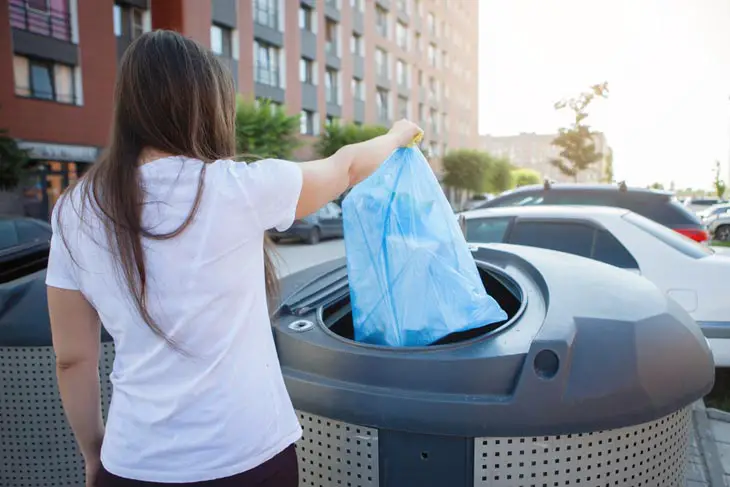 Trash Throwing Away