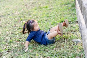 Why Baby Fell Backwards And Hit Head On Floor?