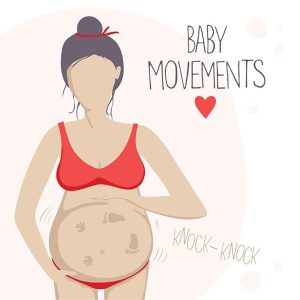 Why does my baby move away when I touch my belly