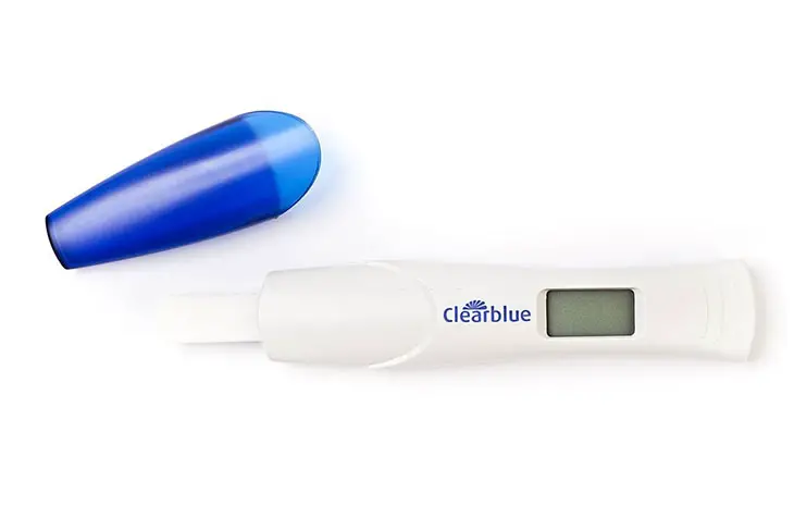first response pregnancy test stuck on clock